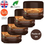 Dr Organic Ginseng Texture Hair Putty Bioactive Suitable for Vegan - Packs of 3