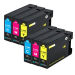 6 C/M/Y Colour Printer Ink Cartridges XL for Canon MAXIFY MB2150 MB2350 MB2755