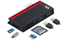 Navitech USB 3.0 Adaptateur De Carte Mémoire avec SD/Micro SD Slots Compatible avec Le OMEN X by HP 15-dg0001na Dual Screen 15.6 inch Gaming Laptop