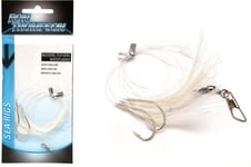 Ron Thompson Rig4 Mackerel Feathers White/Flashabou 3 #2 Silver Hook (42607)