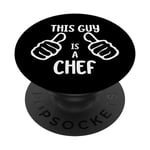 Funny Cooking Cooker Chef This Guy Is a Chef PopSockets PopGrip Interchangeable