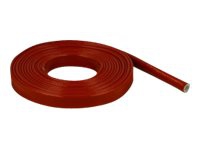 Delock Fire-Proof Sleeving Silicone-Coated - Böjligt kabelrör - 5 m - röd