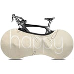 L.BAN Sweet-Heart Bicycle Wheel Cover, Durable Scratch-Proof Protect Gear Tire Bike Cover - Quote This is My Happy Place