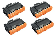 4x TN3480 Black Toner Cartridges Fits Brother HL-L6300DWT HL-L6400 HL-L6400DW