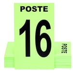 Januel - Cartes de Poste Chasse en Battue - Sécurité Chasse en Battue - 24 Cartes de Poste Numérotées - 3 Cartes Neutres - 6x10cm - PVC Souple - Vert Taille Unique