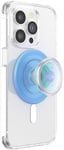 PopSockets: PopGrip Round for MagSafe - Adapter Ring for MagSafe Included - Expanding Phone Stand and Grip with a Swappable Top for Smartphones and Cases - Opalescent Blue