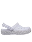 Crocs Crocband Geometric gltrband Clog T Sandal, Purple, Size 7 Younger
