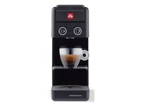 Illy Y3.3, Kuddmatad Kaffebryggare, 0,75 L, Kaffekapslar, Inbyggd Kvarn, 1250 W, Svart