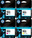 4 HP 903 Genuine Officejet Pro 6950 Ink Cartridges