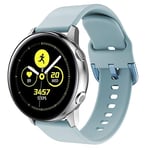 La vaah Bracelet de montre compatible avec Samsung Galaxy Watch Active, 20 mm Bracelet de rechange en silicone souple pour Galaxy Watch Active 2 44 mm/ Active 40 mm/Gear Sport Smart Watch (Bleu clair)