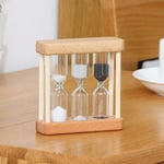 3-i-1 Trä Sandtimer Mini Timglas Timglas för Tandborstning Matlagning Stil 2 Kök Timers