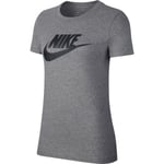 Nike Sportswear Essential Icon Futura T-skjorte Dame - Grå - str. 2XL
