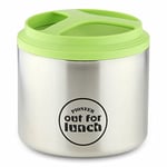 Pioneer HIB-1000/G Vacuum Insulated Lunch Box, Leak-Proof Food/Soup Flask with Extra Wide Opening, 4 Hours Hot 8 Hours Cold, 18/10 Stainless Steel - Green, 1 Litre