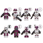 8 st Star Wars Minifigurer Byggklossar Leksaker 1,77 tum Samling Klontrupper Actionfigurer Monterade Byggsatser