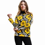Regatta Womens Orla Kiely Long Sleeve Winter T-Shirt - Apple Blossom Yellow - 12