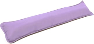 AmigoZone Plain Fabric Draught Excluder Decorative Door or Window Draft Guard, Energy Saver (Set of 2, Lilac)