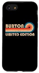 Coque pour iPhone SE (2020) / 7 / 8 BURTON Surname Retro Vintage 80s 90s Birthday Reunion