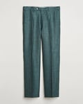 Oscar Jacobson Del S Wool/Silk/Linen Trousers Green