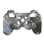 OSTENT Camouflage Silicone Skin Case Cover Compatible for Sony PS2/3 Wireless/Wired Controller - Color Grey