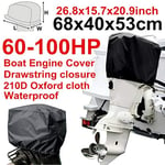 MAOMEI 210D Oxford Water Rain Proof Universals Boat 15 30 60 100 150 175 250 PH Motor Cover Outboard Engine Protector Covers Shell (Color : A300 5 04)