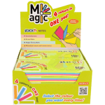 Magic Notisblock 76x127 100 Blad Sorterat Neon