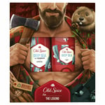 Old Spice Deep Sea Christmas Gift Set For Men Body Spray Shower Gel & Deo Stick