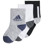 Adidas Socks Chaussettes Mixte Enfant, Noir/Blanc/Mgreyh, KL