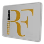 Roger Federer Multiple Size Custom Gaming Mouse Pad, Mousepad Rectangle Non-Slip Rubber Mouse Pads 7.9 X 9.5 in