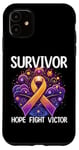 iPhone 11 Hope Fight Victor Survivor Ribbon Cancer Awareness apparel Case