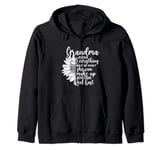 Mother's Day Funny Grandma Can Make Up Something Real Fast Zip Hoodie