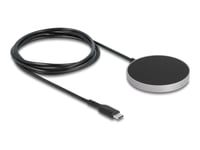Delock - Trådlös Laddningsplatta - 15 Watt - 1.25 A - Svart/Grå