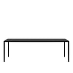 MDF Italia - Tense Standard Table, 120x300, Fenix Matt Black, Resin Matt Black