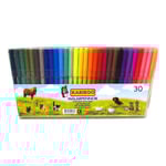 Målarpennor/Tuschpennor smala 30-pack multifärg