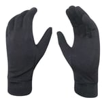 Chiba Merino Liner Winter Gloves - Black / Medium
