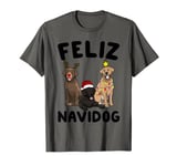 Funny Feliz Navidog Labrador Retriever dog lover gift Xmas T-Shirt