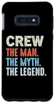 Coque pour Galaxy S10e CREW The Legend Name Personnalisé Cute Idea Homme Vintage Crew
