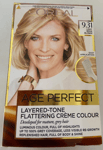 L'oreal AGE PERFECT Pure Blonde Triple Care Colour  LIGHT BEIGE BLONDE 9.31