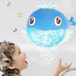 Cartoon Whale Bubble Machine Music Baby Bath Shower Bathi