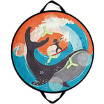 Scratch DISKER Game Magnétique – Jeu De Fléchettes – Jeux De Société pour Fille Et Garçon – Cible Théme Surfeur - avec 3 Diskers Magnétiques – à Partir De 3 Ans – Diam. 60cm