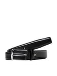 Jack & Jones Clean-Cut Leather Belt - Black, Black, Size 95, Men