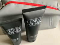 Clinique men set face wash 30ml, cream shave 60ml & toiletry bag new 🪒 🎁