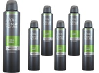 6 x 250ml Dove Men+Care Extra Fresh 48H Anti-Transpirant Deodorant Body Spray
