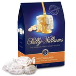 Sally Williams, Soft Nougat Pieces - Box of Nougat Sweets with Macadamia Nuts, 150g (Pack of 10)