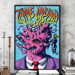 New posters and prints rock music band tour art canvas painting living room home decor wall painting 50x70CM N frame