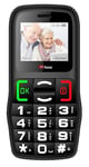 TTfone TT220 Big Button Mobile Phone for the Elderly with Emergency Assistance button, talking keys, long battery life, Simple easy to use - Pay As You Go (Vodafone, with £10 Credit, Black)