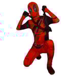 Deadpool Superhjälte Halloween Party Cosplay Kostym Endast mask + jumpsuit Z 160*170cm