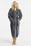 Damella of Sweden Torekov Randig Morgonrock Grå Unisex XL