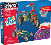 K'NEX STEAM Education | Vehicles Building Set 7 Functioning Models | Educational Toys for Kids, 131 Piece STEM Learning Kit, Engineering Construction for Kids Aged 8+ | Basic Fun 79320