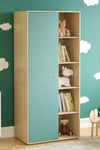 Junior Vida Neptune 1 Door Wardrobe With Shelves Storage Bedroom Furniture