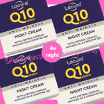 LACURA Q10 Face Cream Night Anti Ageing Retinol Moisturiser x4 Jars NEW Aldi